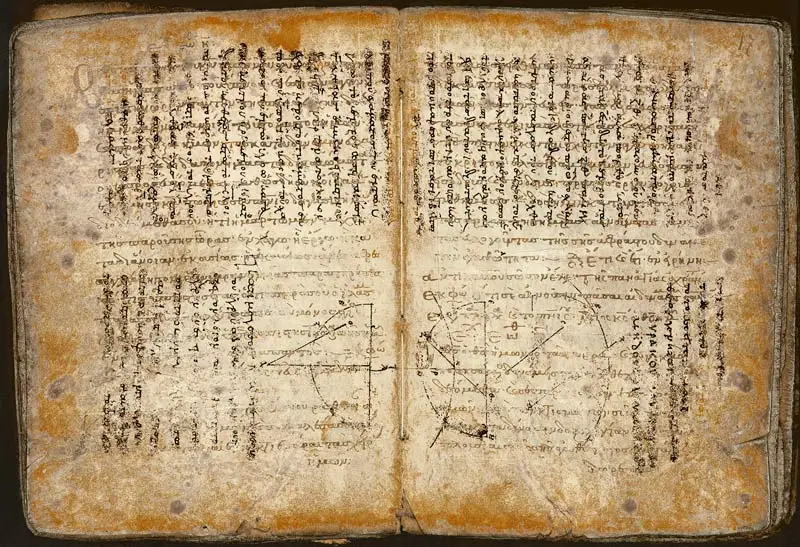 中世纪的羊皮纸（Palimpsest），后被用于形容具有明显历史痕迹的复杂叠加态事物