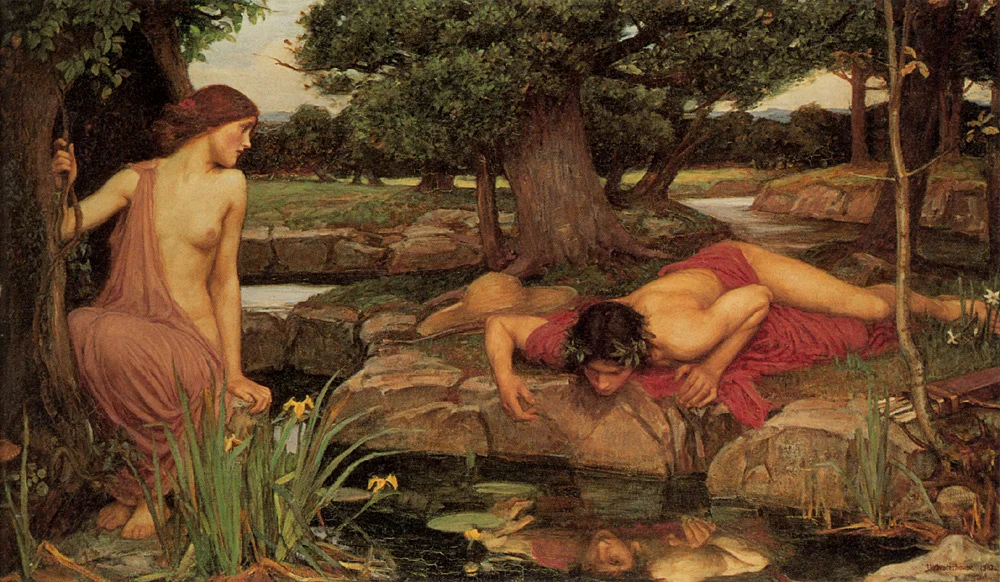 关于那耳喀索斯（Narcissus）与厄科（Echo）的作品
