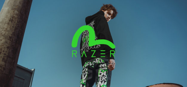 外设卫衣牛仔裤，RAZER × EVISU推出联名系列产品 1%title%