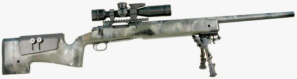 M40A3枪托上有托腮板