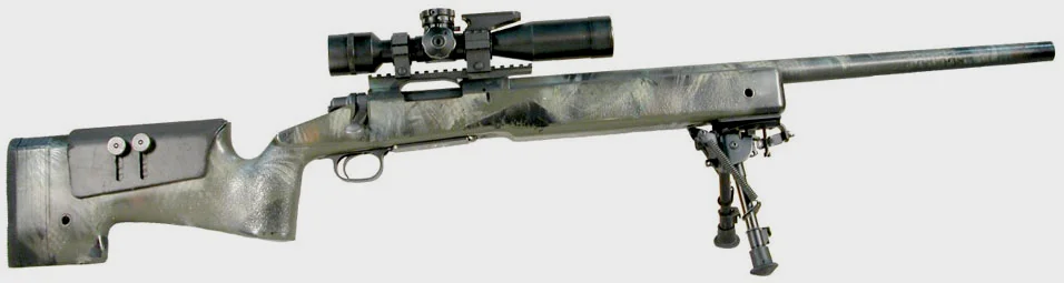 M40A3枪托上有托腮板