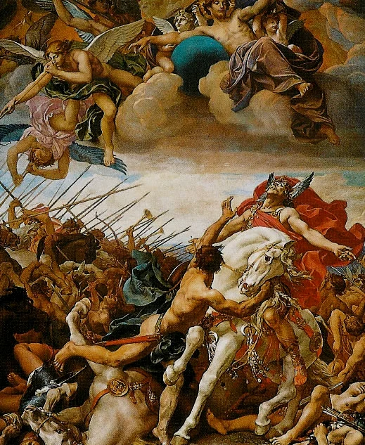 描绘法兰克创始之战的油画
