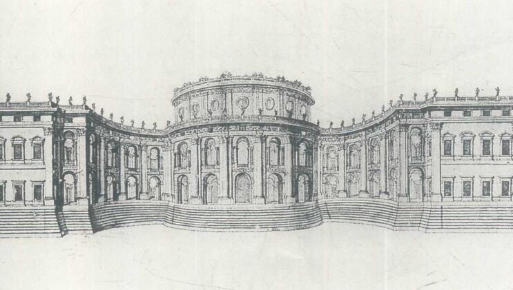 卢浮宫正立面设计初稿