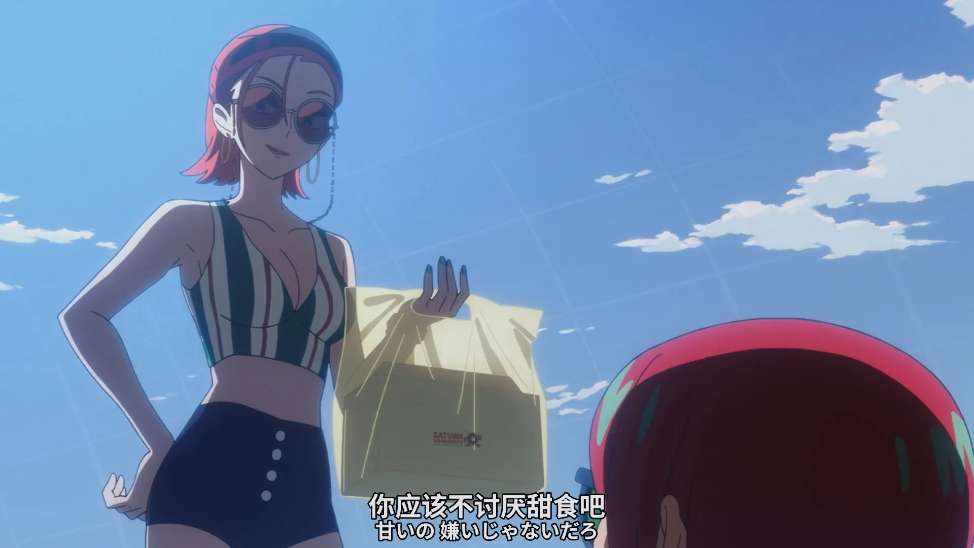 比较有意思的一点，安琪在这里一定程度上弥补了钉宫妈妈的教育缺失，所以在第六集玛秋听到要卖掉高达时候的震惊与心理崩溃