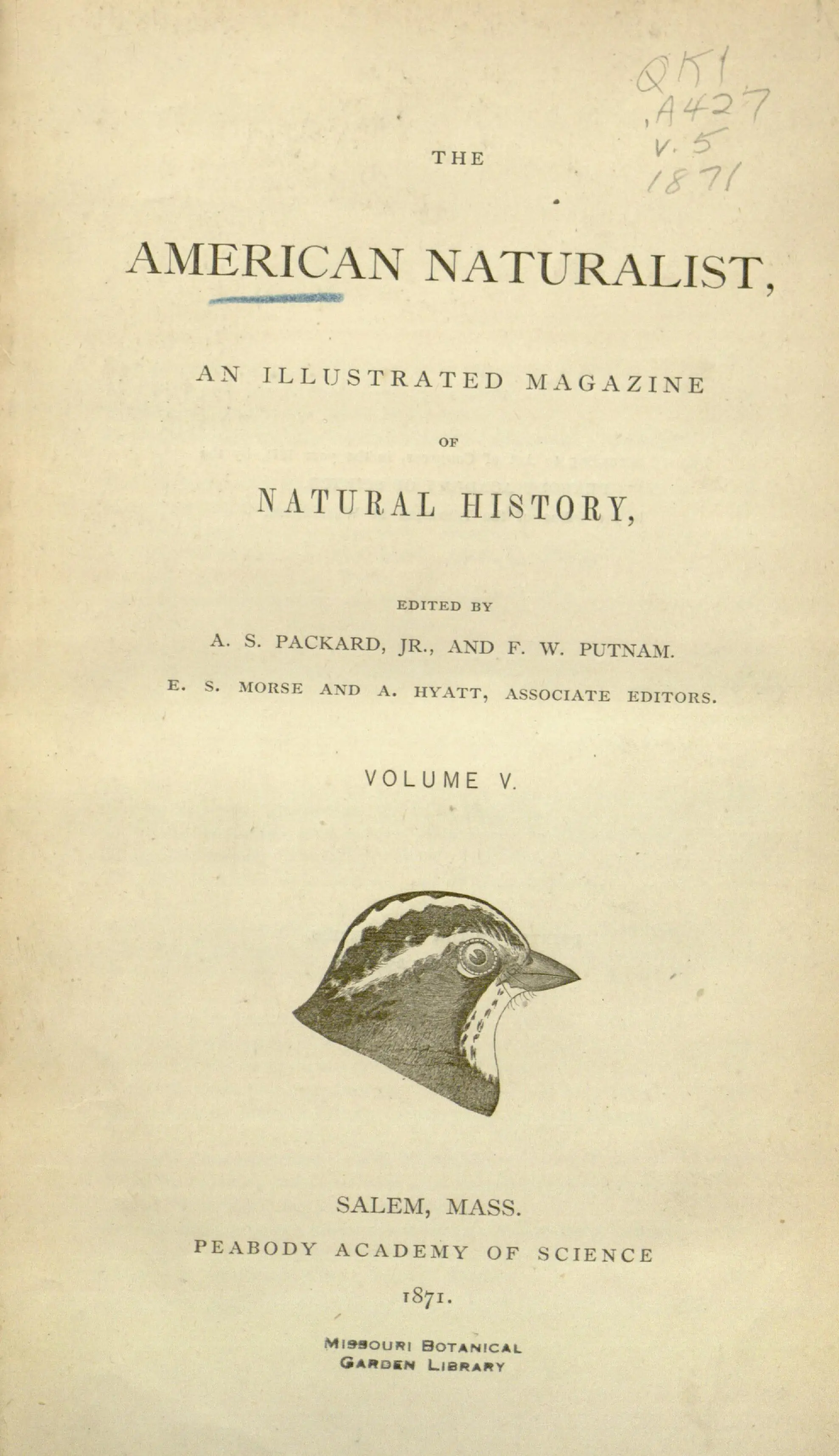 《美国博物学家》（The American Naturalist）是每月发行的科学期刊，创刊于1867年。科普对该杂志的版权很感兴趣，1878年他买下了该杂志一半的版权，并将该杂志办公地转往费城，和阿尔菲斯·S·帕卡德（Alpheus S. Packard）教授合作办刊。科普从1887年开始担任主编直到去世。