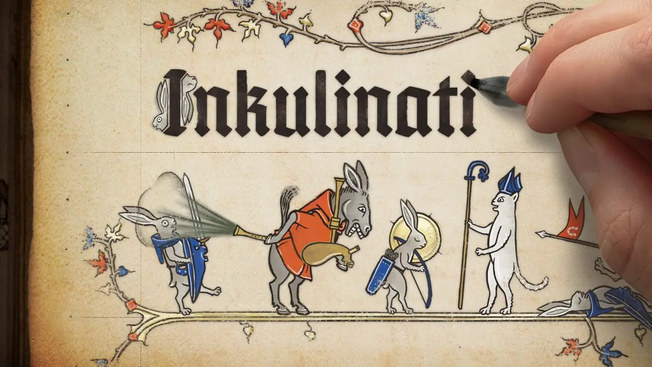 中世纪插画风回合策略游戏：《Inkulinati》现已开启众筹