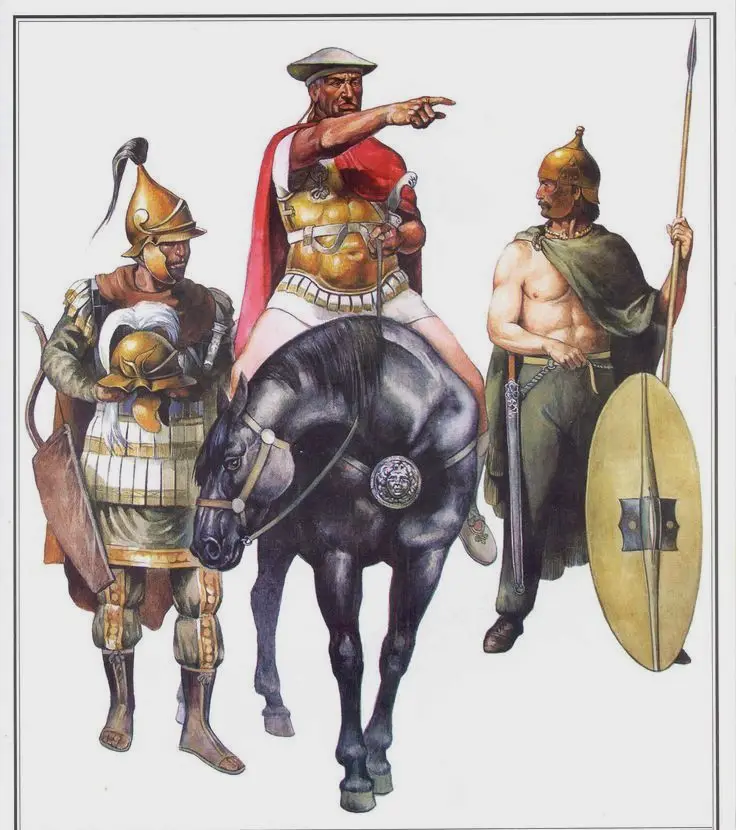 希腊-巴克特里亚的贵族和士兵，他们的后代后来还和西汉王朝发生了两次战争