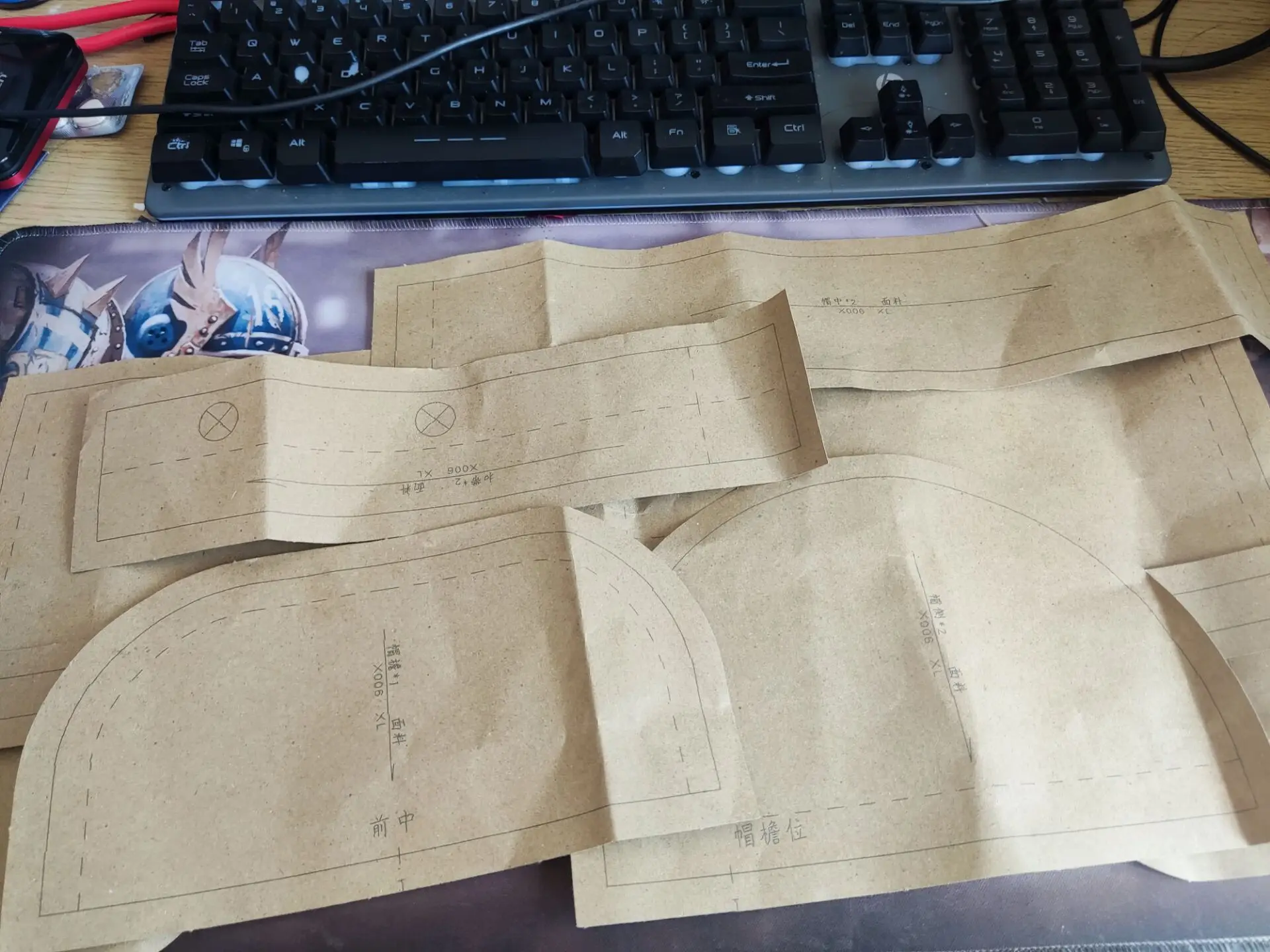 某宝买的纸样加上邮费9块9，也可以自己找地方去打印