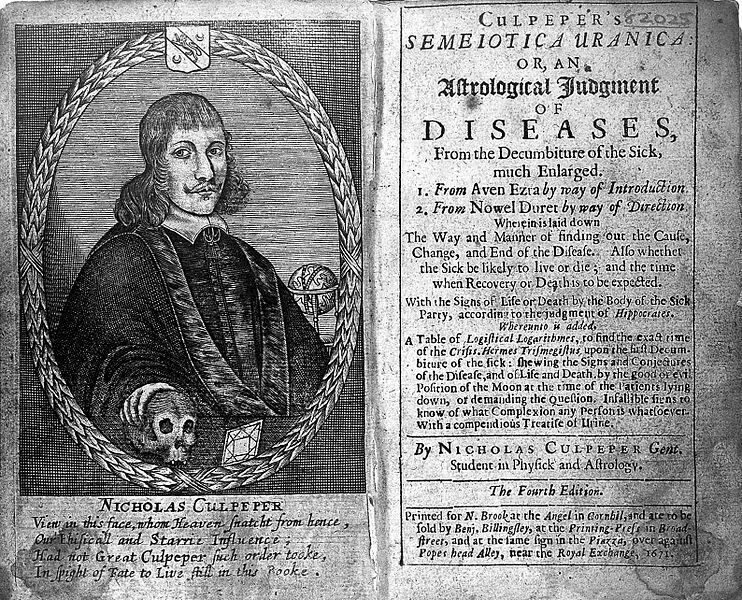 Nicholas Culpeper（尼古拉斯·卡爾佩珀），植物學家、草藥師、醫生、占星家