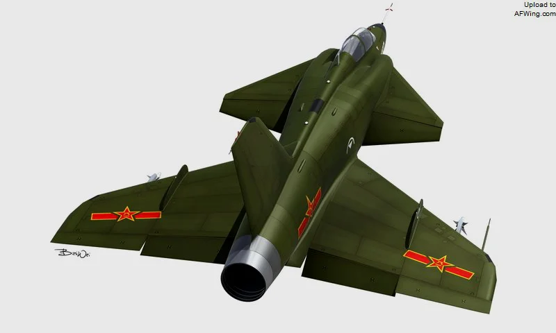 我国研发的751型战斗机设计图