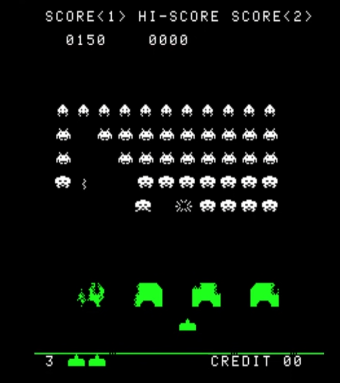 Space Invaders，当年火热到令日本的100日元硬币短缺。