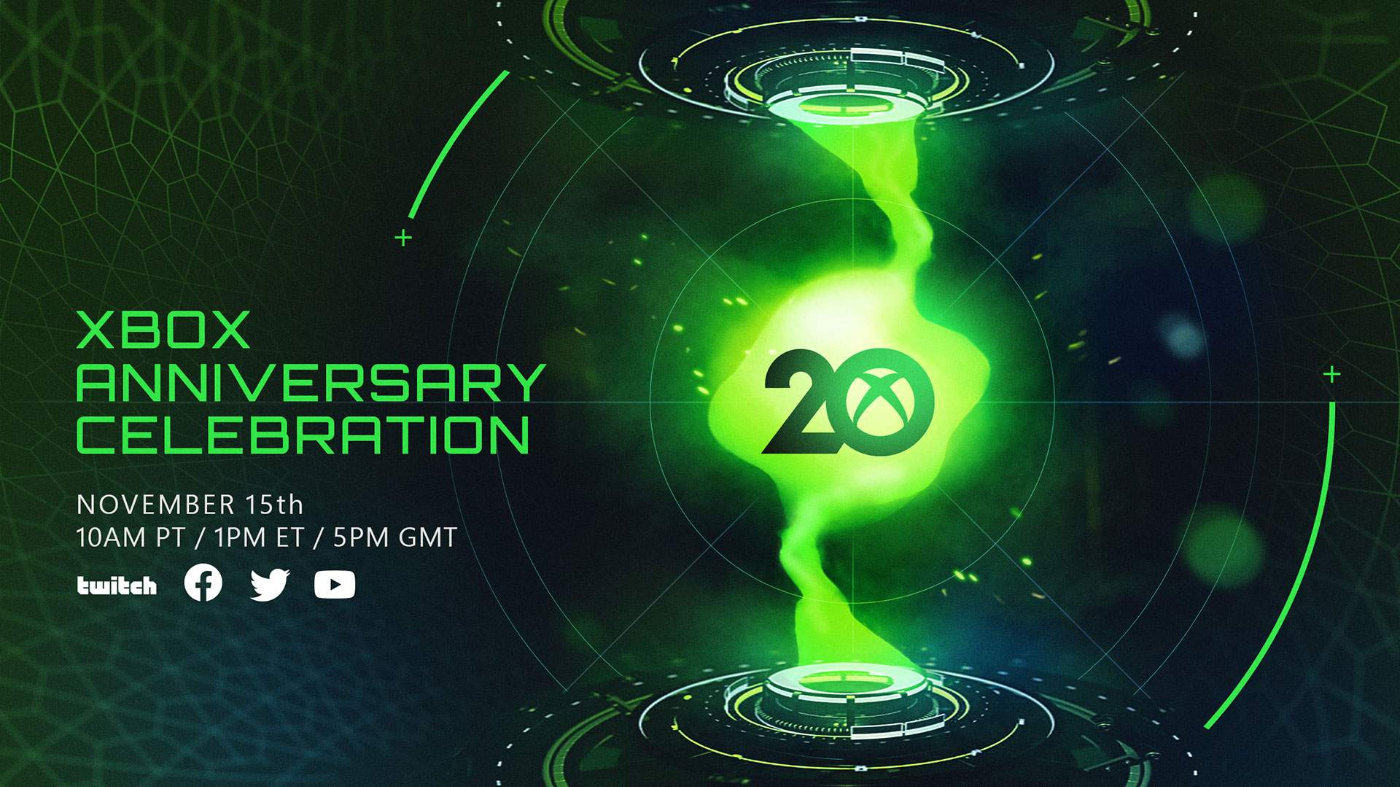 欢庆Xbox及《光环》系列20周年，微软将于11月15日举行直播活动