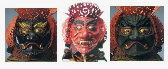 三宝荒神兜 细节部分：如來荒神、麁乱荒神、忿怒荒神