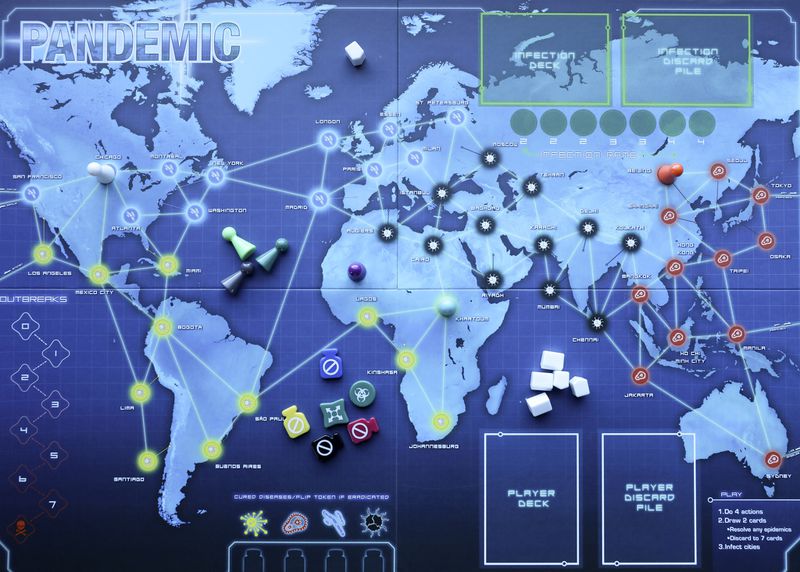 經典合作遊戲《瘟疫危機》其實就需要圖論的知識來計算最短路徑和最佳站點