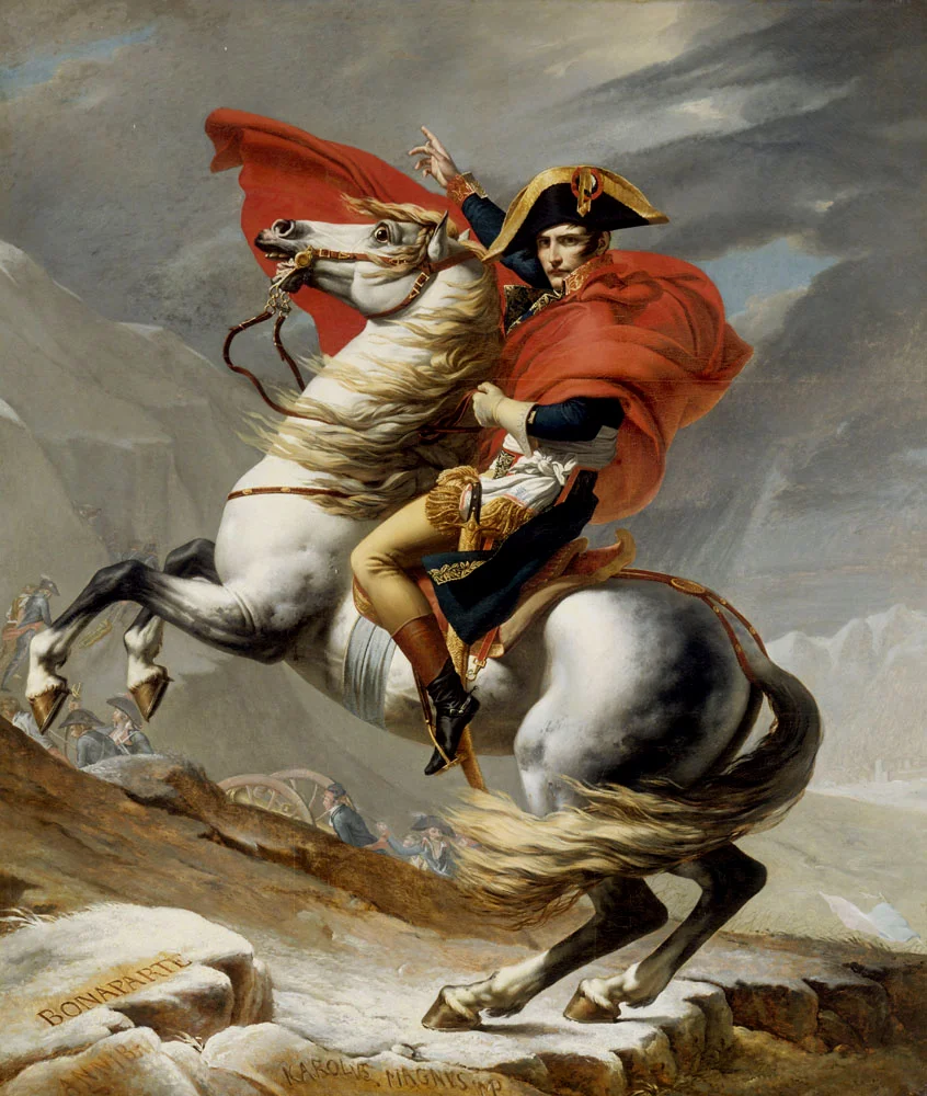 《拿破仑·波拿巴穿越大圣伯纳德山口》