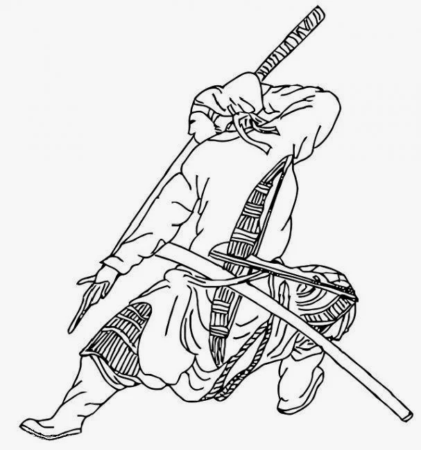 《单刀法选》中的防守动作，有鲜明的中国武术特征。