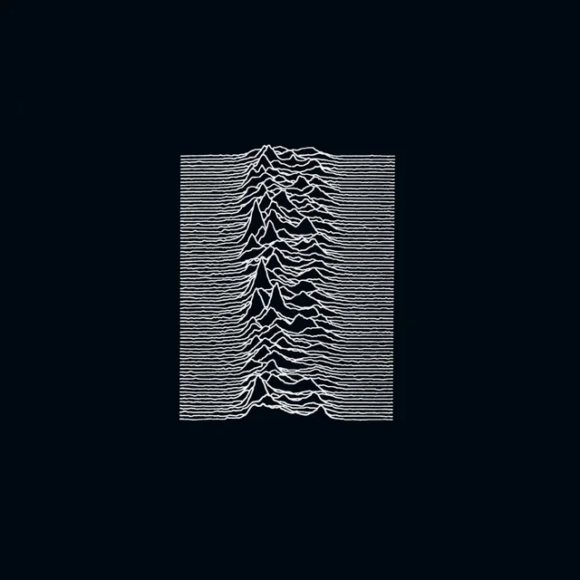 Joy Division首张专辑Unknown Pleasures（1979）封面来自人类第一颗发现的脉冲星CP 1919的脉冲信号。