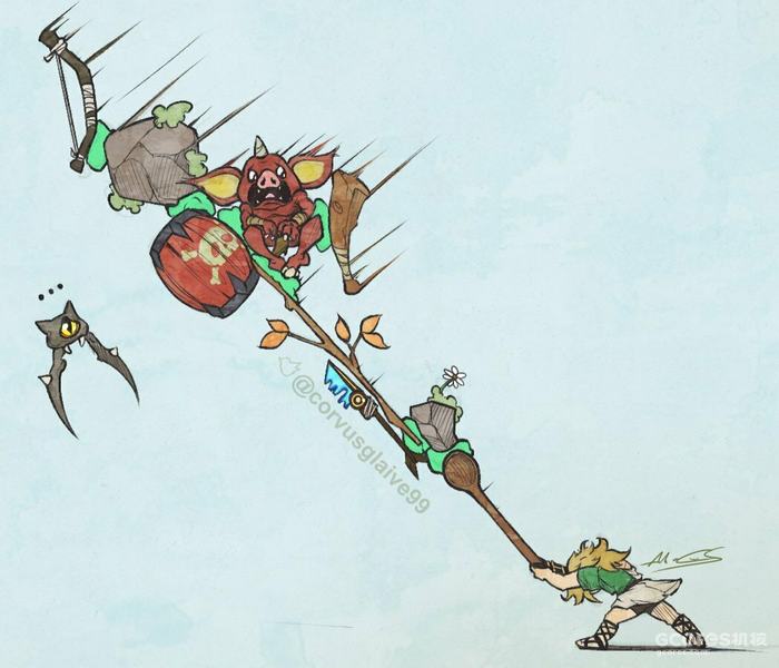 林克的新能力!《塞尔达传说 王国之泪》的梗图来了 林克的新能力!《塞尔达传说 王国之泪》的梗图来了