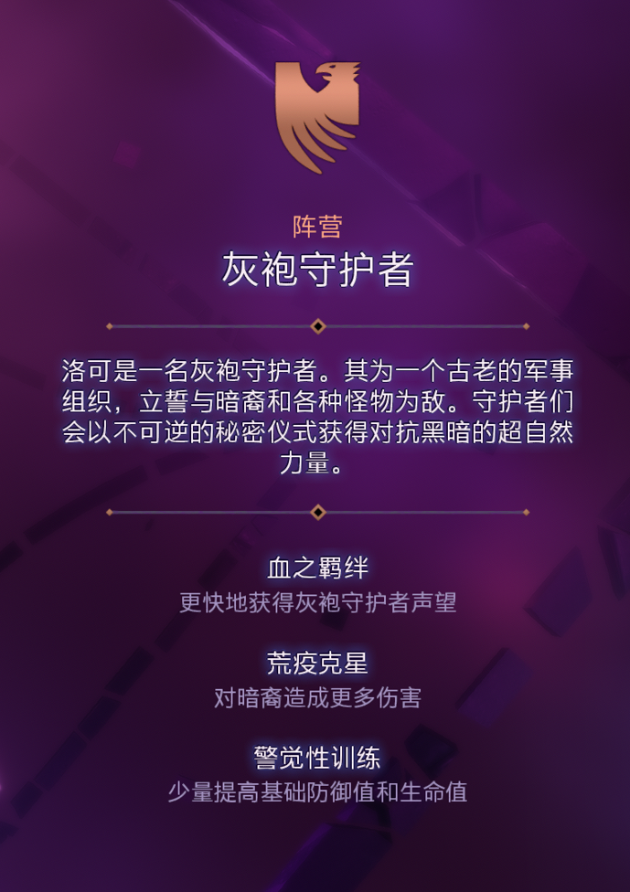 灰袍守望者，这个游戏的灵魂组织，守护了世界一千多年