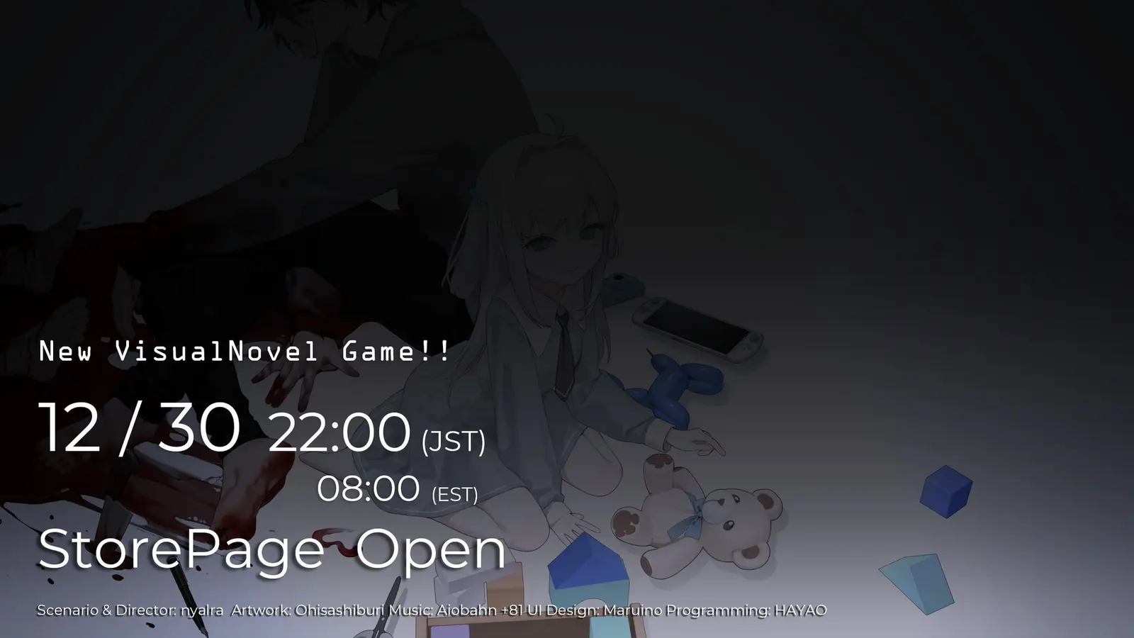 《主播女孩重度依赖》剧作家nyalra新作将于今晚21点正式公布