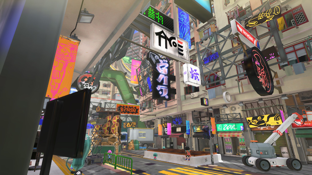 游戏摄影丨《斯普拉遁3》前夜祭广场街景随拍（中）