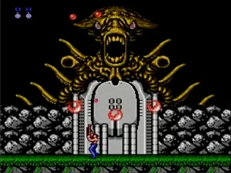 阴兽魔神像（Shadow Beast Entrance）-《魂斗罗》（“Contra”）-1987-Konami