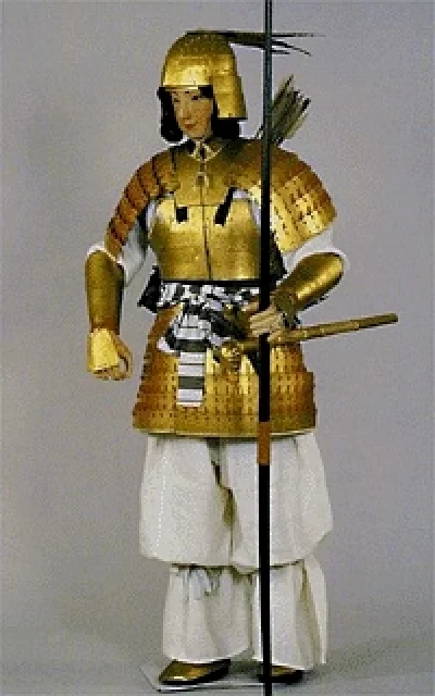 短甲をつけた武将 