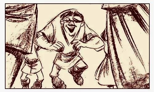 迪士尼动画电影《钟楼怪人》分镜故事板