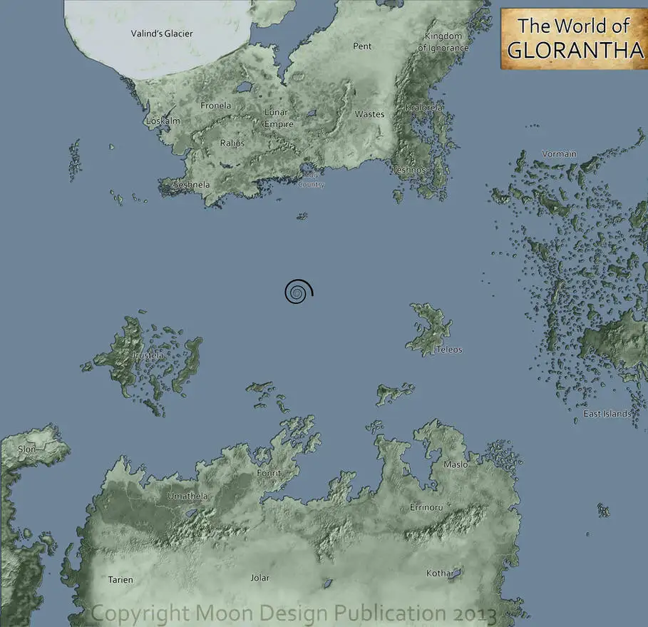 地上世界的地图（第三纪元）