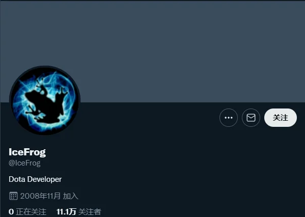 这是冰蛙的推特账号截图