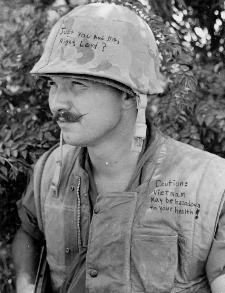 一名越战时期的陆战队士兵