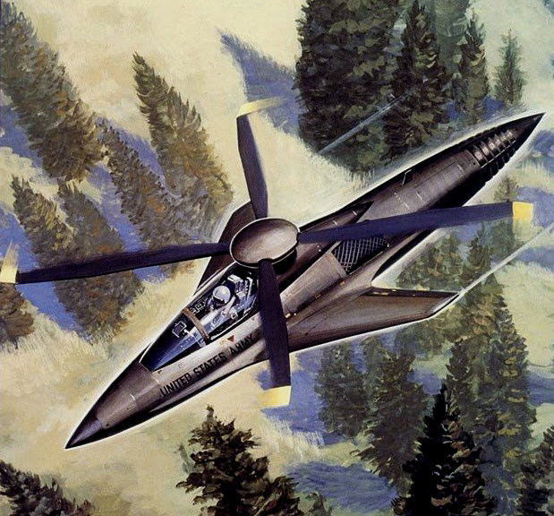 休斯（麦道）提出的单座SCAT型LHX概念。拥有一对可提供升力的后掠短翼和刚性铰接旋翼。同时尾桨采用的是专利的NOTAR设计。