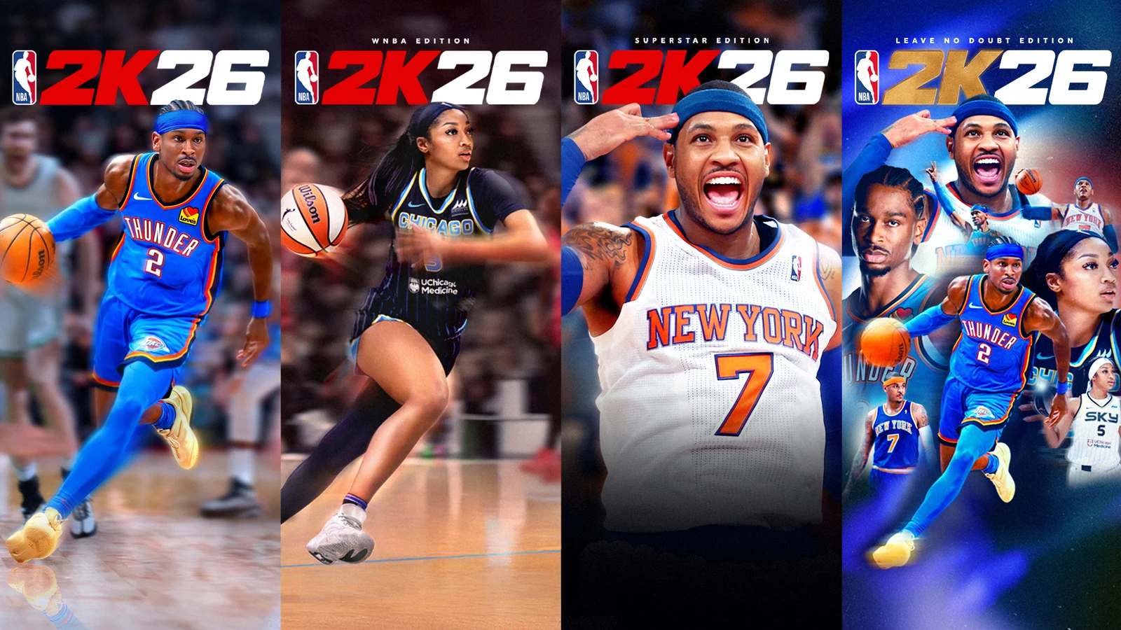 《NBA 2K26》揭晓各版本封面运动员