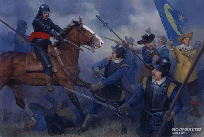 吕岑之战中瑞典蓝旅被神罗胸甲骑兵突破