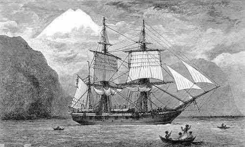 1832年4月3日，“小獵犬號”駛入里約熱內盧港。（圖片版權歸傑伊·馬特尼斯所有）