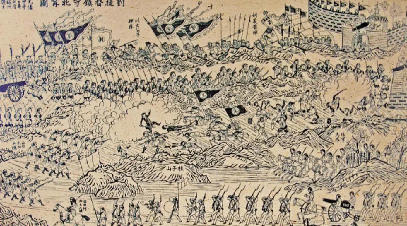 中法战争中最有名的故事就是老将冯子材抬棺出征和镇南关大捷。其实当时不仅越南是战场，台湾南部也发生了激烈战斗。