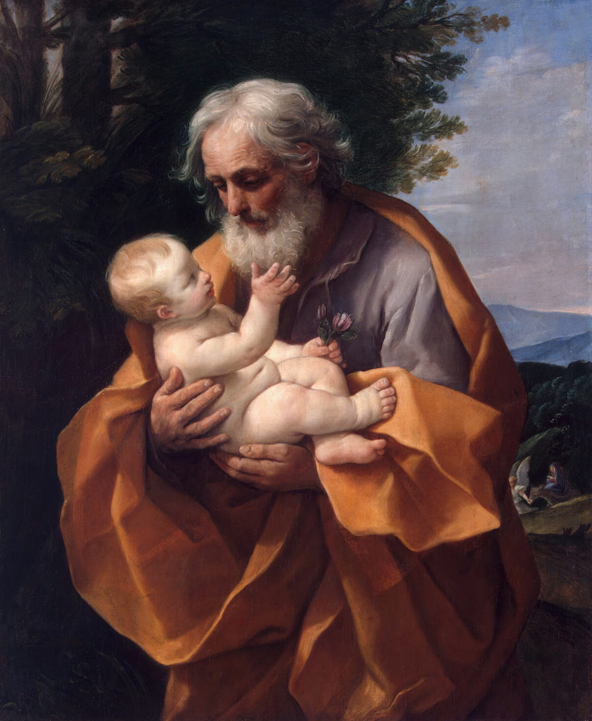 《聖若瑟與聖嬰耶穌》圭多·雷尼（1635）
