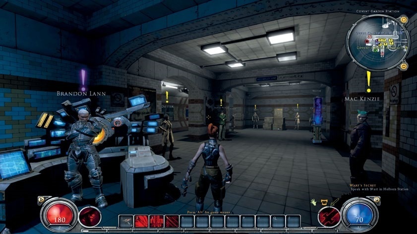 《暗黑之門：倫敦》用地鐵站作為樞紐連接隨機生成的地牢，但地鐵站裡等待玩家的只有呆呆的 NPC 和乏味單調的未領任務。