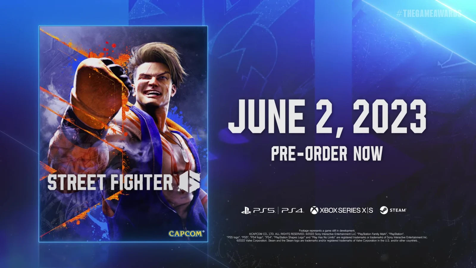 《街头霸王6》公布TGA预告，将于2023年6月2日发售