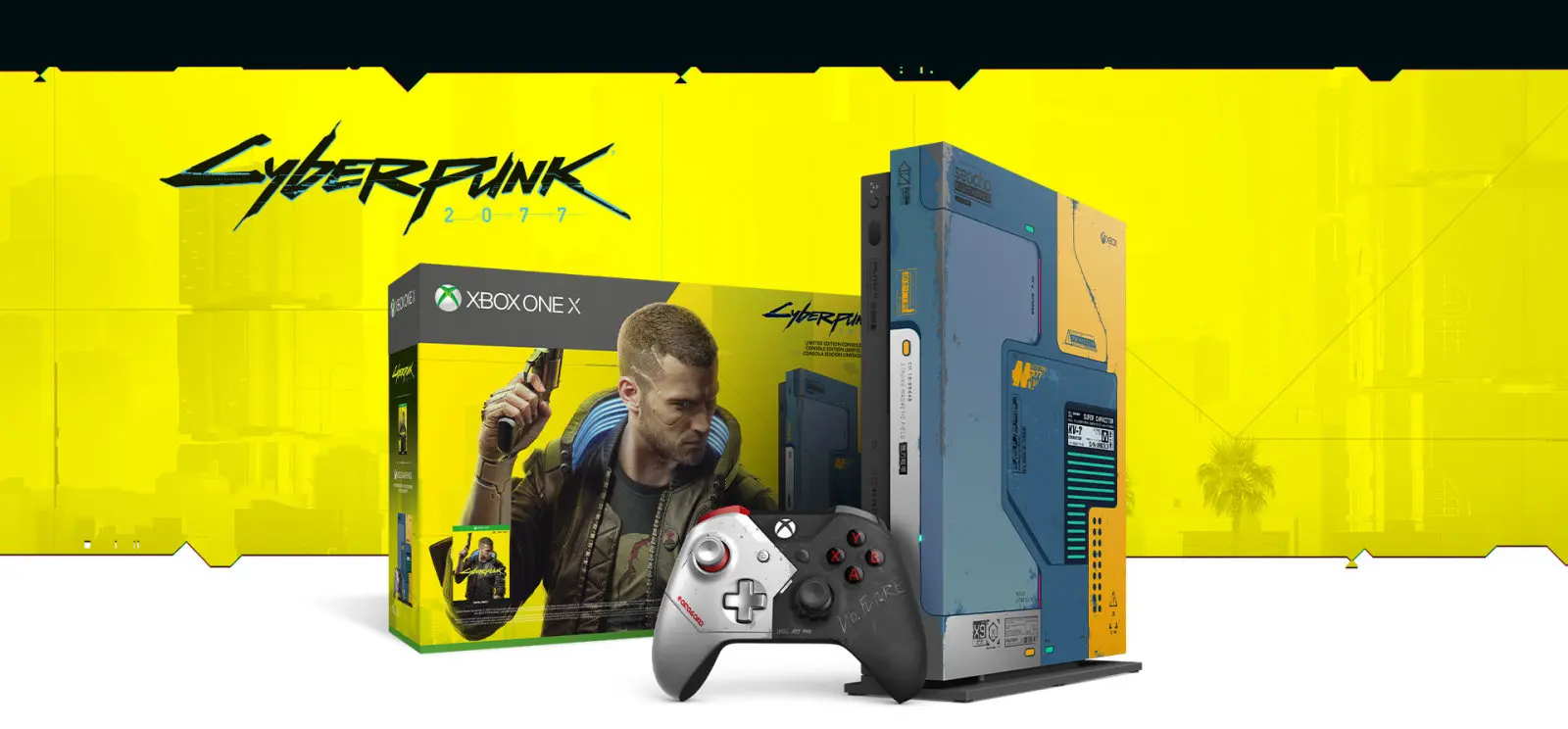 No future = No limit，《赛博朋克2077》 Xbox One X 定制版主机背后的故事
