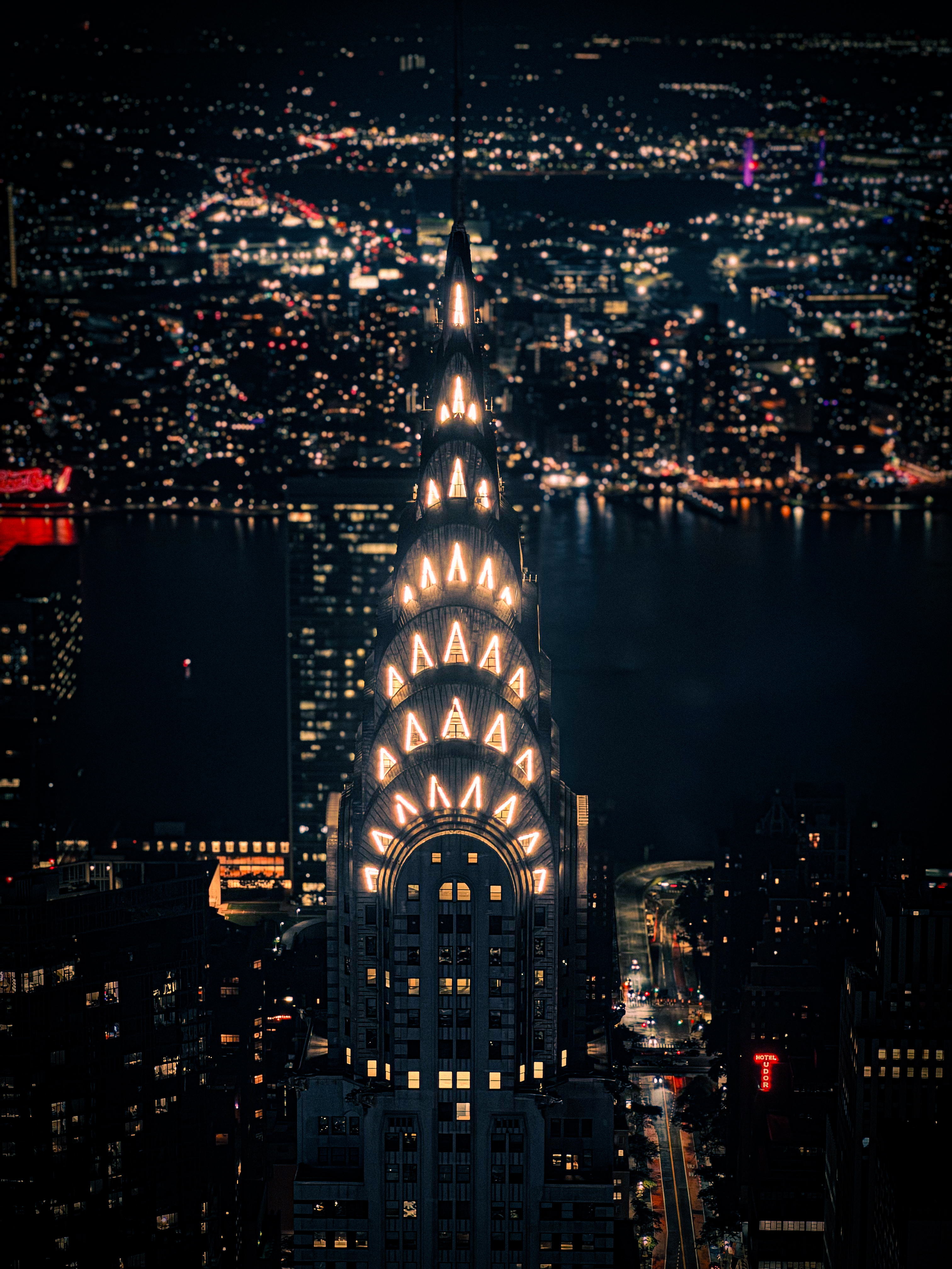 夜晚的克莱斯勒大厦，摄于SUMMIT One Vanderbilt