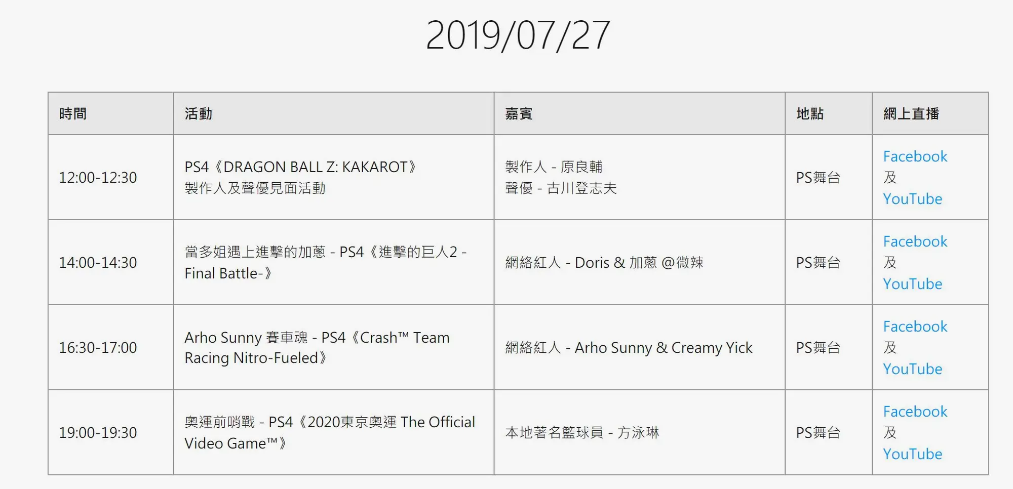 7月27日