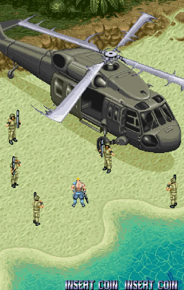 伴随着高昂的BGM，士兵们向主角敬礼然后撤退。