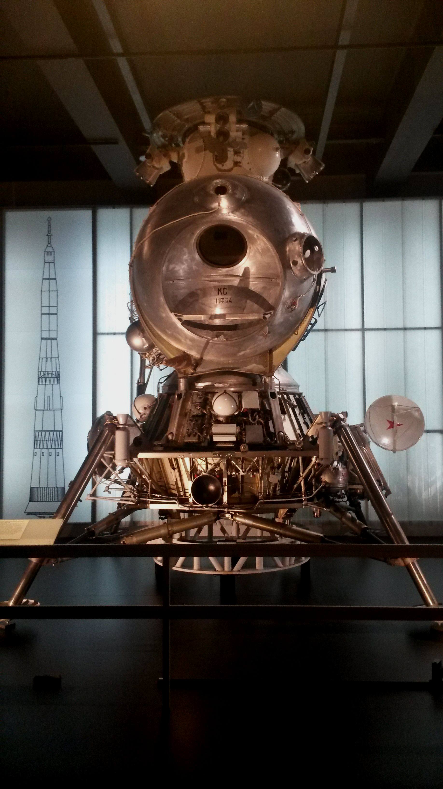 保存在博物馆的苏联LK登月舱，曾用于进行测试