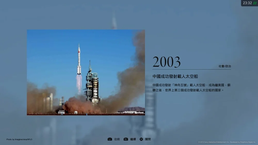 中国发射载人太空船也在世界大事记之列