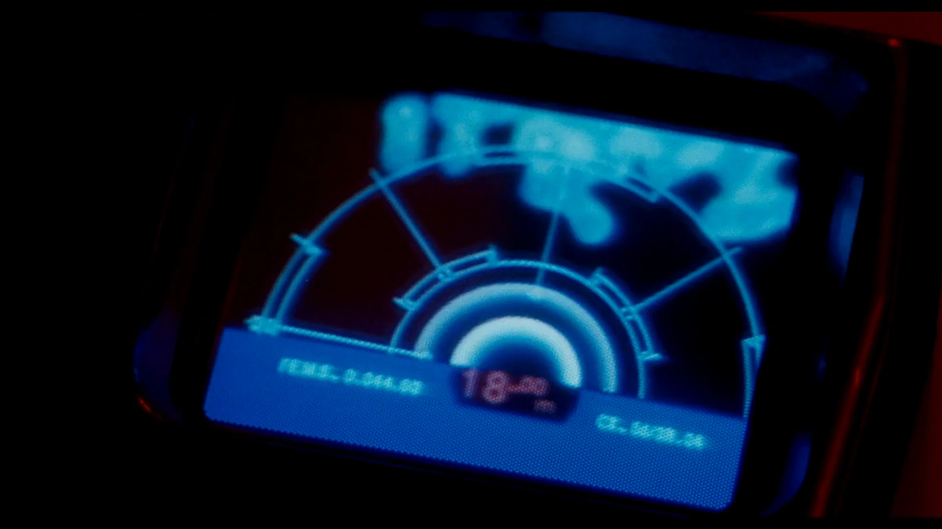 《异形2》剧照，M314运动跟踪器显示屏