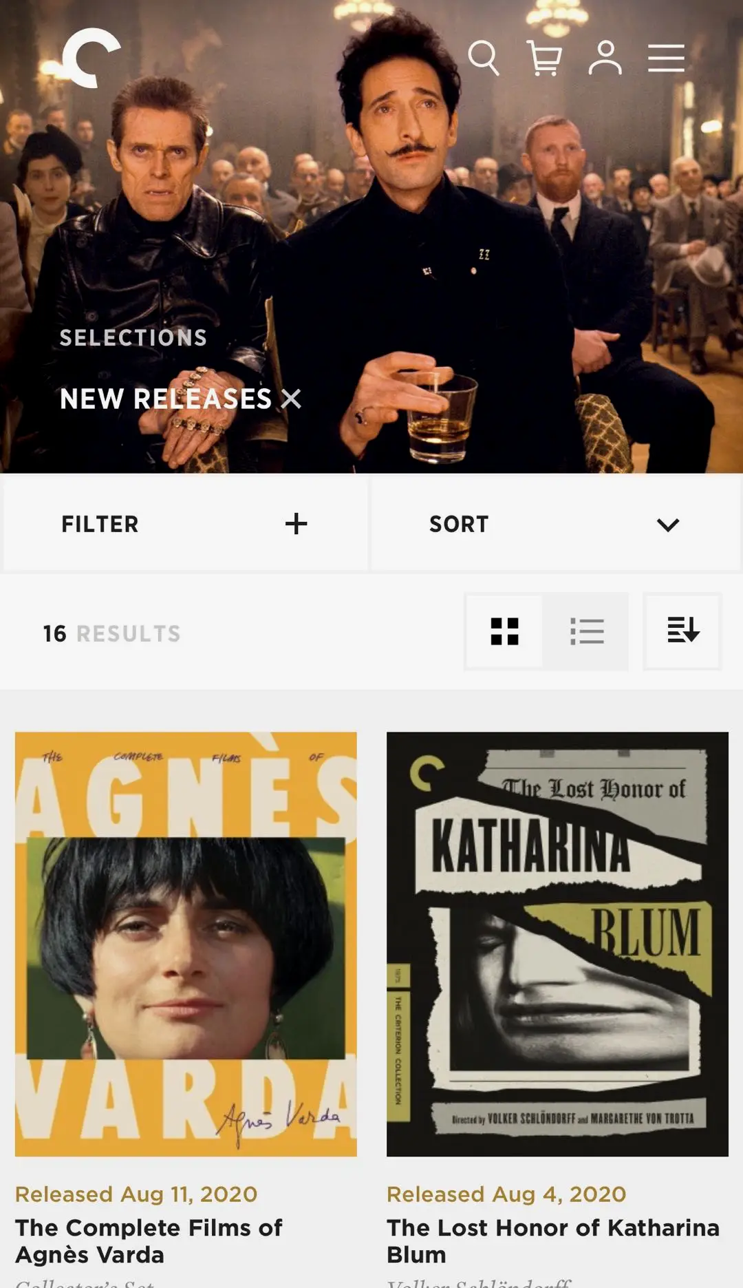 Criterion Collection
每部电影都是专属封面