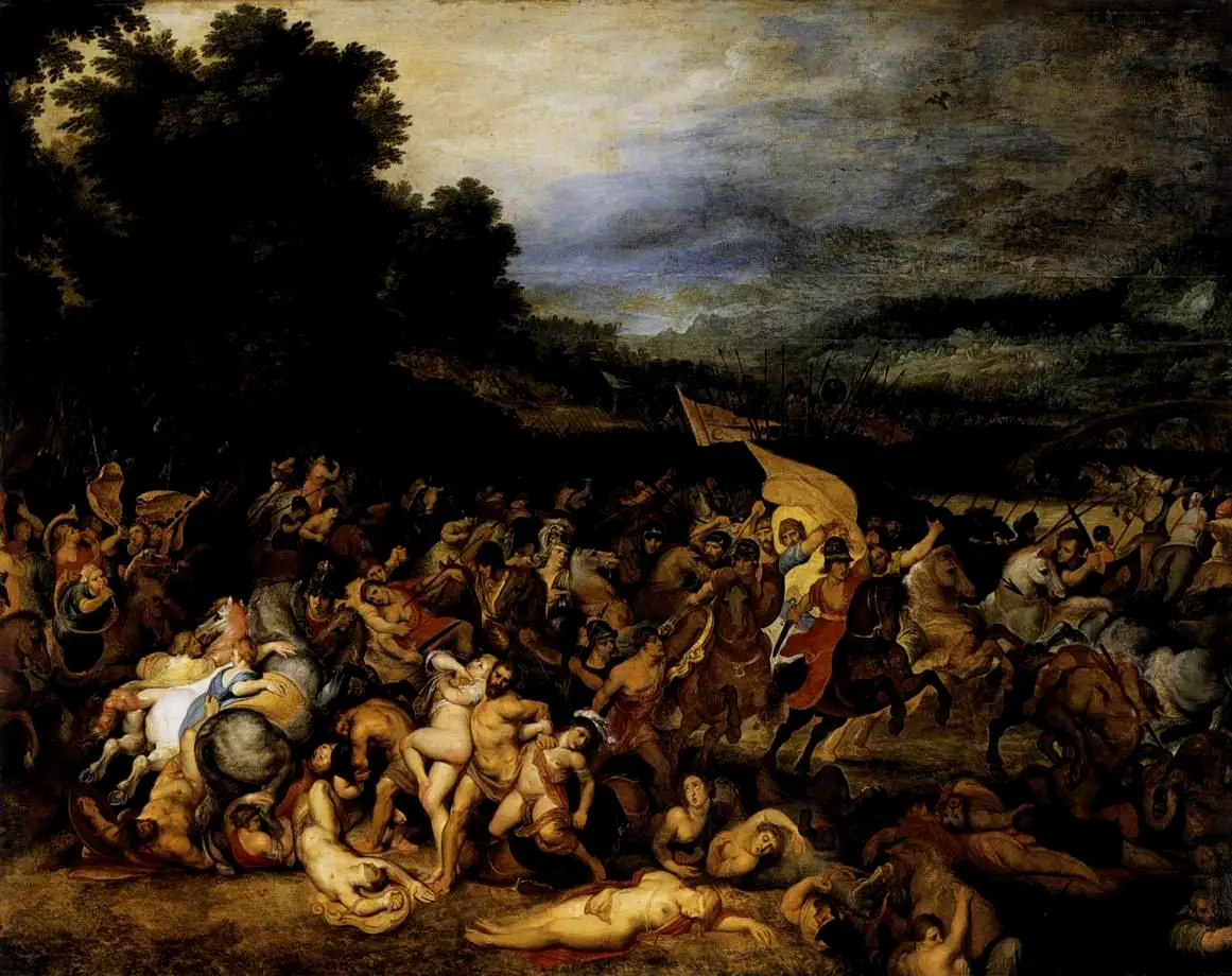 保罗·鲁本斯的名画《亚马逊之战》