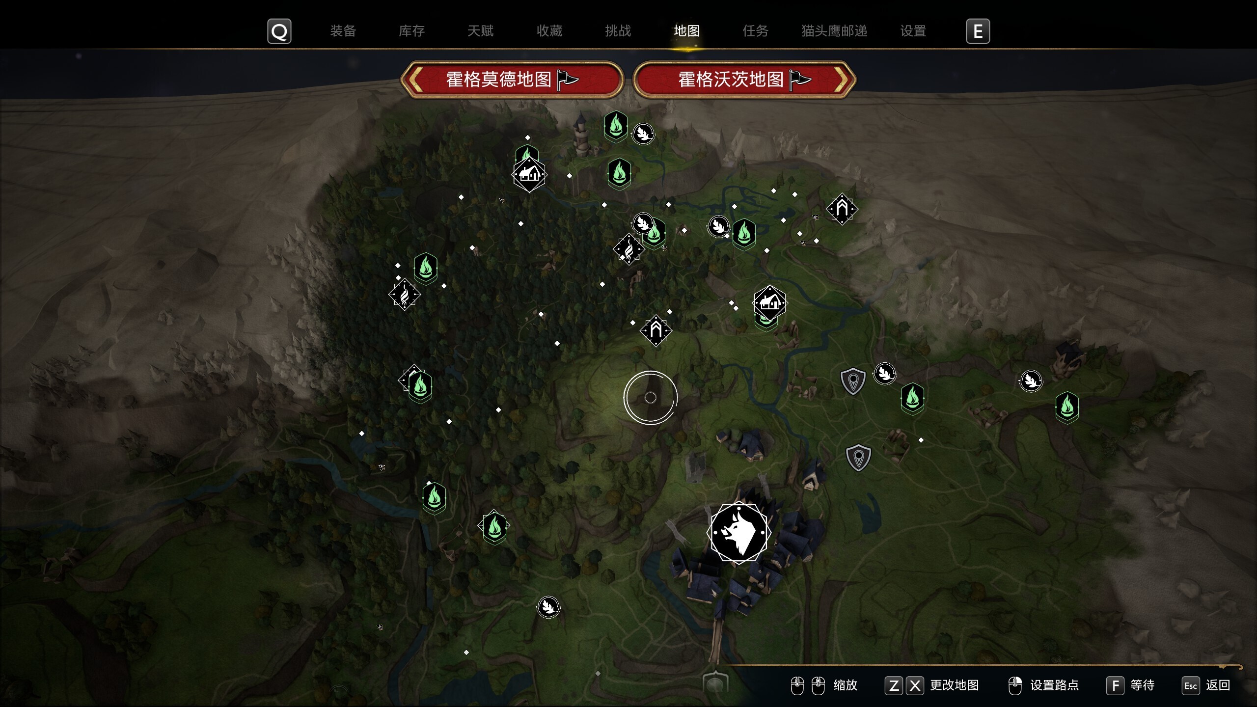 地图中的大量“?”