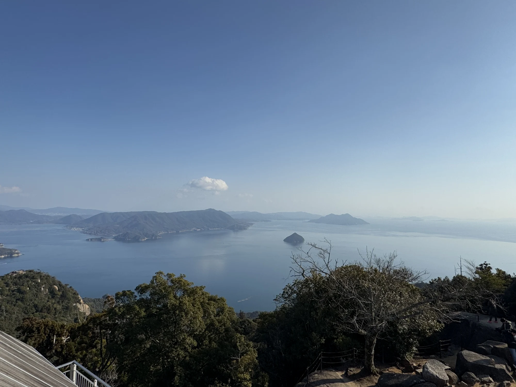 登顶弥山观景台